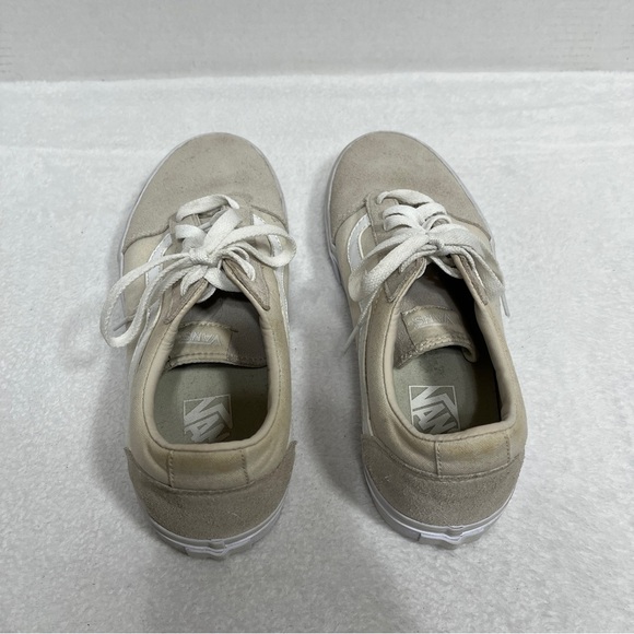 VANS Off The Wall Lace-Up Womens Sneakers Size 9.5 Style 721356 Off White/Cream - Picture 11 of 13